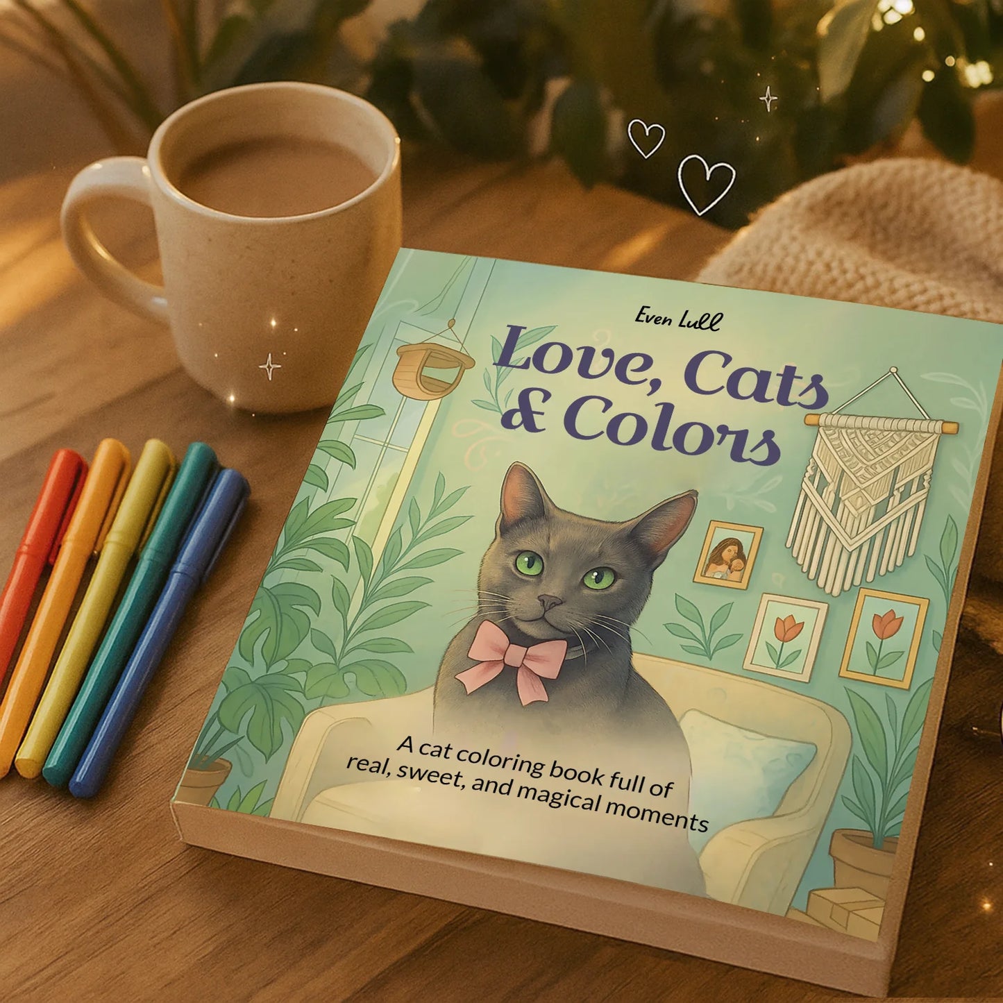 Love, Cats & Colors - A Cat Coloring Book