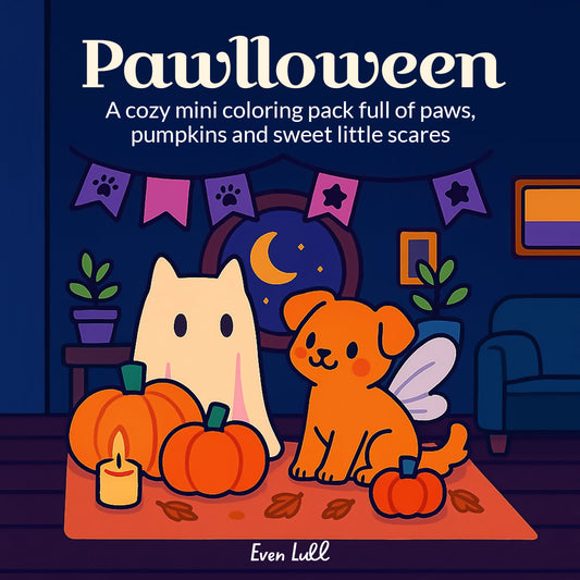 Pawlloween – Cute Halloween Animal Coloring Pages