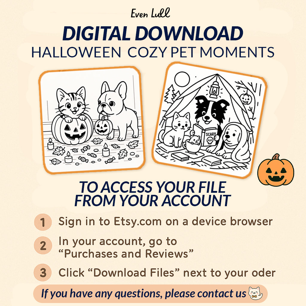 Pawlloween – Cute Halloween Animal Coloring Pages
